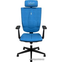 Офисное кресло Kulik System Space (азур, с подголовником, с подлокотником, голубой)