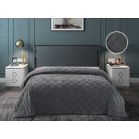 Покрывало Luxor QV 18-0201 велюр (220x240, graphite)