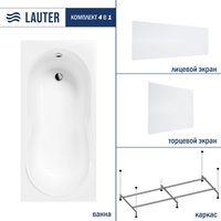 Ванна Lauter Celeste 170x75 21060075 (с каркасом, лицевым и торцевым экранами)