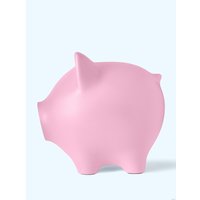 Копилка для денег PIG BANK свинка-копилка XL Барби (нежно-розовый)