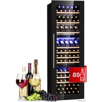 Винный шкаф Klarstein Vinsider 89 Built-In Trio (черный)