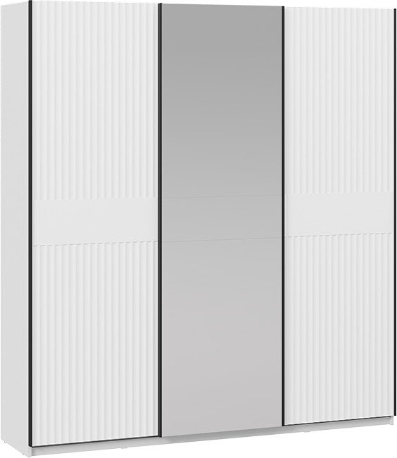 

Шкаф-купе Трия Оскар Тиффани Т2 2100 282760 (черный/белый снег/белый софт)