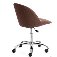 Офисное кресло TetChair Melody (ткань/флок, коричневый/бежевый)