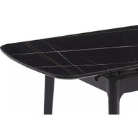 Кухонный стол Signal Sento 120-180/80 (черный/черный)