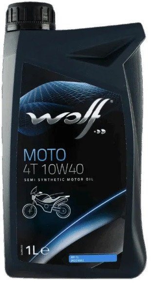 Моторное масло Wolf Moto 4T 10W-40 1л