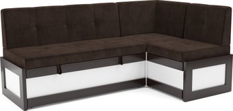 Угловой диван Мебель-АРС Нотис 211х82х135.5 см M11-28-8 (велюр шоколад HB-178/16)