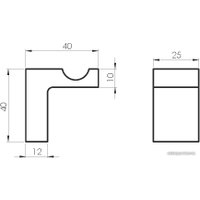 Крючок для ванны Rubineta Edela 670100