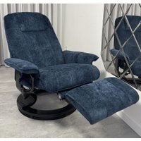 Массажное кресло Calviano 22 (синий плюш)