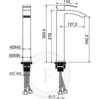 Смеситель Filarete Waterfall FL6010 (графит)