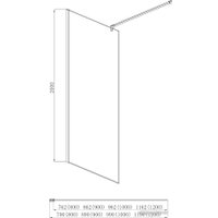 Душевая стенка Aquatek AQ WIW 09020BL 90x200 (черный/прозрачное стекло)