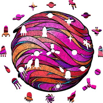 Eco-Wood-Art Розовая планета (M)