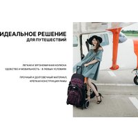 Коляска прогулочная «книга» Nobumi Sigma Муфта черная рама (черный)