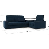 Угловой диван Moon Family 018 003562 (правый, синий)