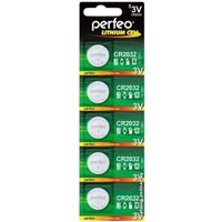 Батарейка Perfeo Lithium CR2032/5BL 5 шт