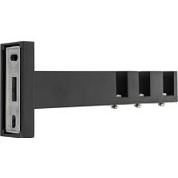 Карниз для штор Sundays Home Флэт Лайн Изи тройной (составной, заглушка, черный матовый, 3.2м)