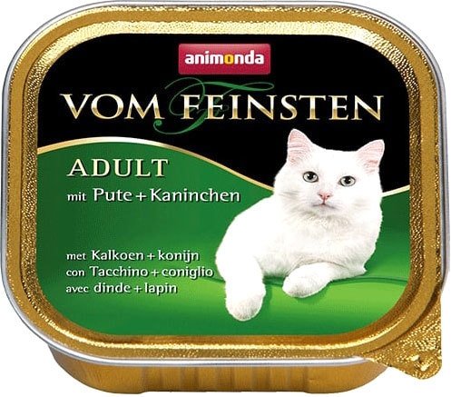 

Консервированный корм для кошек Animonda Vom Feinsten Adult с индейкой и кроликом 0.1 кг