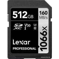 Карта памяти Lexar Professional 1066x SDXC LSD1066512G-BNNNG 512GB