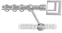 Карниз для штор Lm Decor Квадро 179 1р гладкий (сатин, 2м)