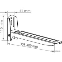 Кронштейн Kromax MICRO-6b (черный)