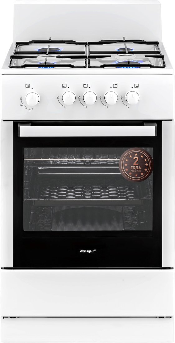 

Кухонная плита Weissgauff WGS G4G01 W