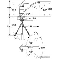 Смеситель Grohe Eurosmart Cosmopolitan 31161000