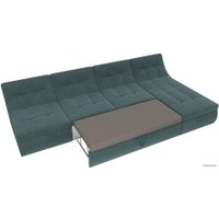 Угловой диван Лига диванов Холидей 101826 (бирюзовый)