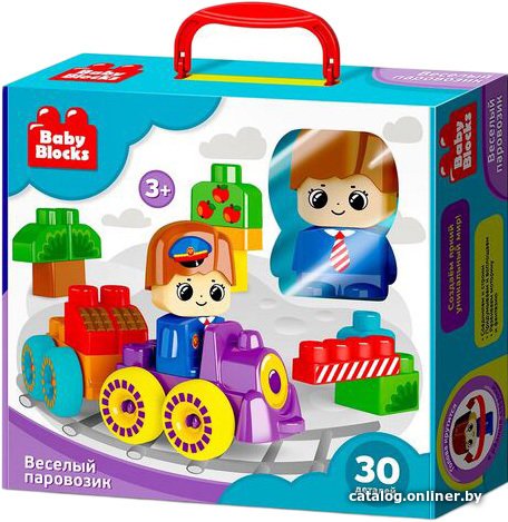 Конструктор Десятое королевство Baby Blocks 03908 Веселый паровозик