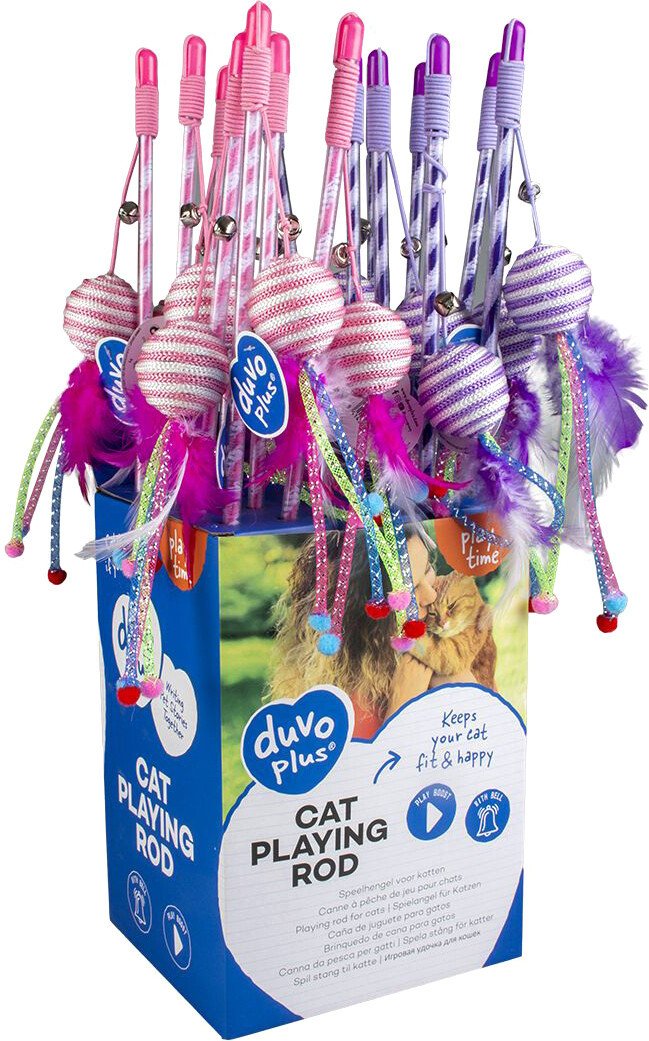 

Игрушка для кошек Duvo Plus Мячик с колокольчиком 12059/purple