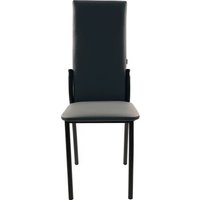 Стул ВВР Оскар (серый/черный, экокожа)