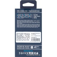 Кабель Rivacase Type-C Type-C PS6005 WT12 (1.2 м, белый)