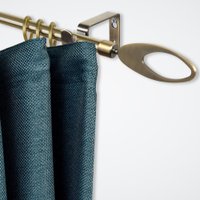 Карниз для штор Sundays Home Лайт Эллипс 16мм однорядный (антик, 2.4м)