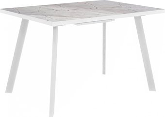 Кухонный стол Гальваник Borg ПГ-38 (оникс/опоры эмаль белый муар)