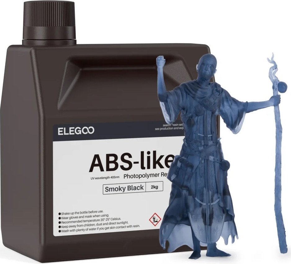 Фотополимер Elegoo ABSlike 2кг (черный дым)