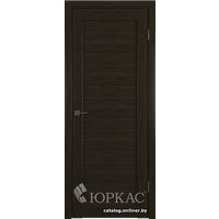 Межкомнатная дверь Юркас Лайт 6 ДГ 80x200 (дуб шоколад)