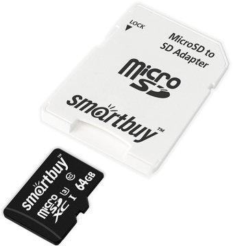 Карта памяти SmartBuy microSDXC SB64GBSDCL10U3-01 64GB