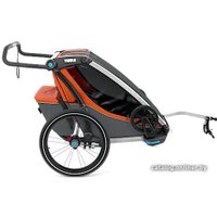 Детский велоприцеп Thule Chariot Cross 2 (Roarange/Dark Shadow)