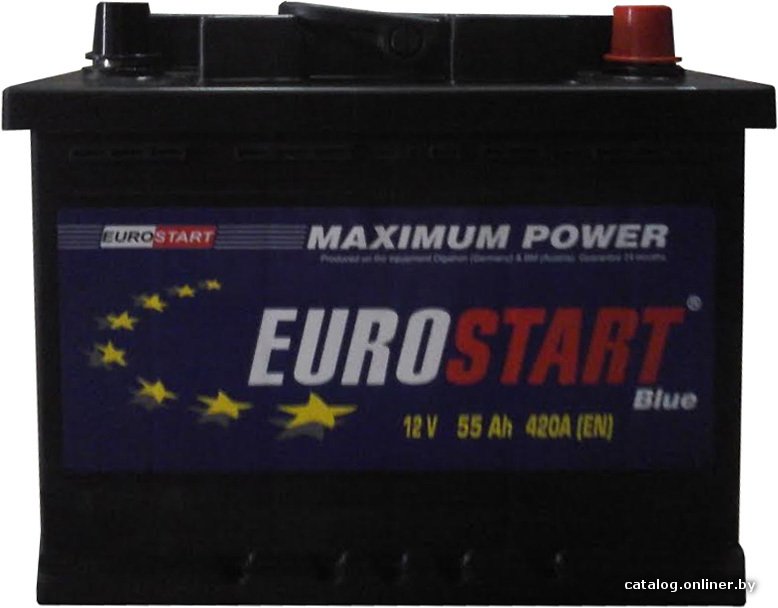 Автомобильный аккумулятор Eurostart Blue (55 А/ч)