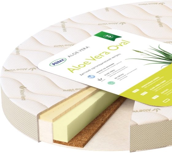

Матрас Плитекс Aloe Vera Oval 65x125 [АВ-18/3]