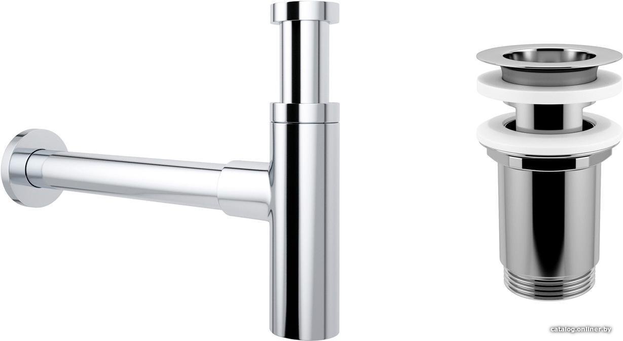 Сифон Wellsee Drainage System 182119004 (сифон, выпуск, хром)