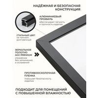 Зеркало eMZe Line 180x60 LINE.180.60.СНЕ (черный)