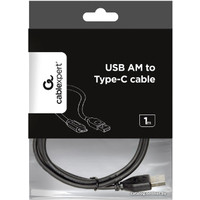 Кабель Cablexpert USB Type-A - USB Type-B CCP-USB2-AMBM-1M (1 м, черный)