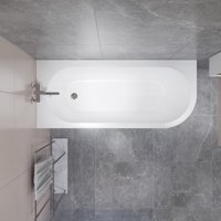 Ванна Lauter Monaco 170x72.5 2113170L (с ножками и сифоном 21Y11022 белый)