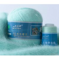 Набор пряжи для вязания ХоббиБум Пух норки 848 50 г 340 м (мятный)