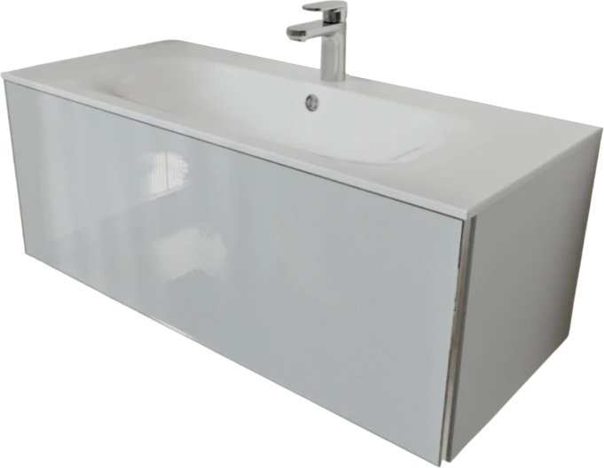 MebelVann Тумба с умывальником Вега 100x38x45 с 1 ящиком VEG101001900301OSL (белый)