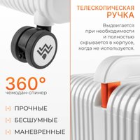 Чемодан DoubleW 005# (S, белый)