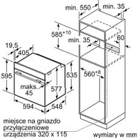 Электрический духовой шкаф Bosch Serie 8 HBG7363B1