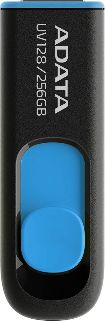 

USB Flash ADATA DashDrive UV128 256GB (черный/синий)