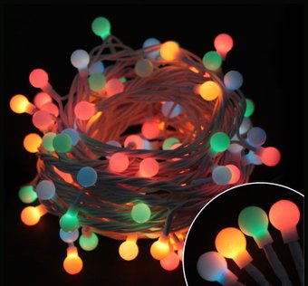 Светодиодная гирлянда Волшебная страна Шарики Bead-100-5-MC