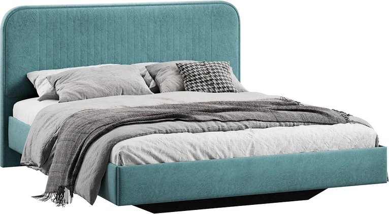 

Кровать Трия Тиффани Тип 1 180x200 (микровелюр Wellmart Indigo)