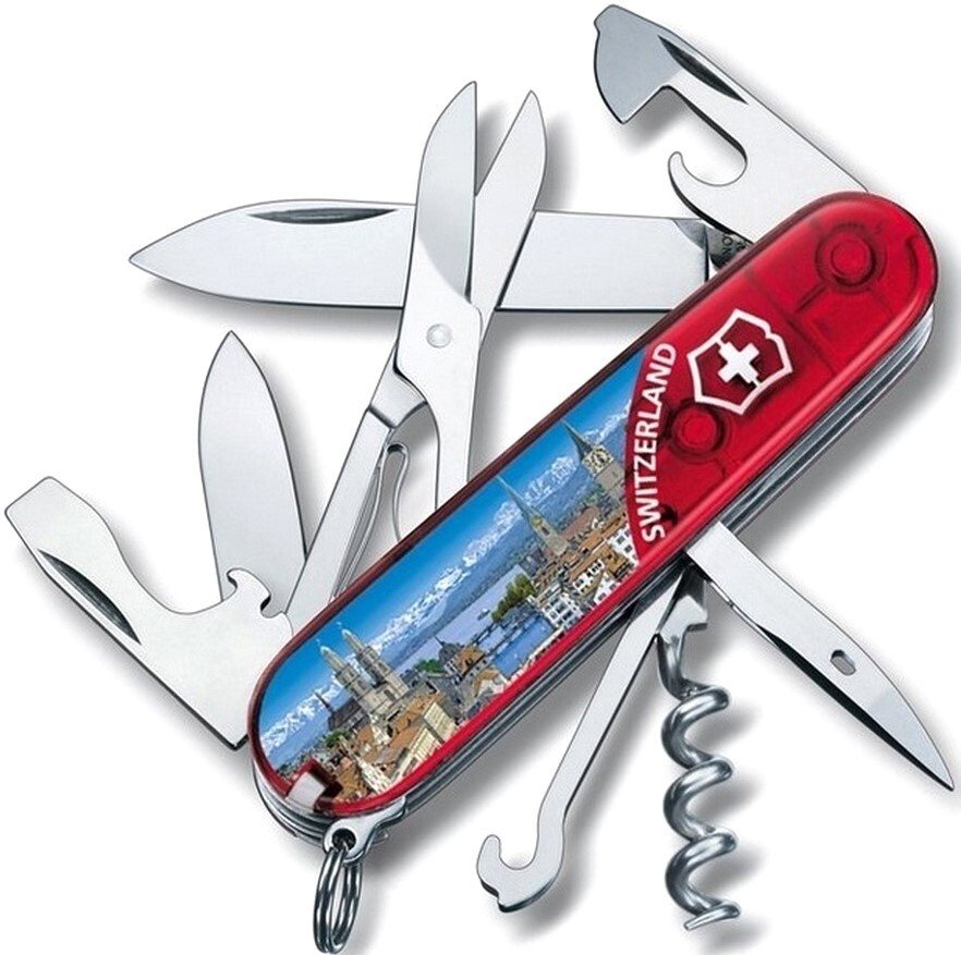 

Складной нож Victorinox Climber Zurich 1.3703.TE5 (красный)